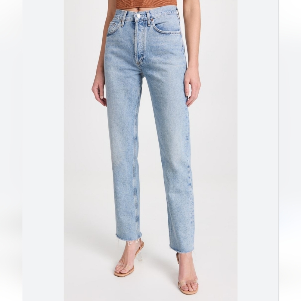 Zara high-waisted denim jeans